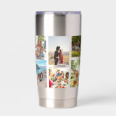 Einfache 12 FotoCollage Thermobecher (Vorderseite)