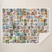 Einfache 130 Personalisierte FotoCollage Sherpadecke (Vorderseite (Horizontal))