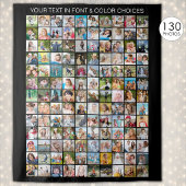 Einfache 130 Square FotoCollage Personalisiert Wandteppich