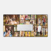 Einfache 14-Bild-Collage Personalisiert Schreibtischunterlage (Tastatur & Maus)