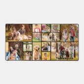 Einfache 14-Bild-Collage Personalisiert Schreibtischunterlage (Vorderseite)