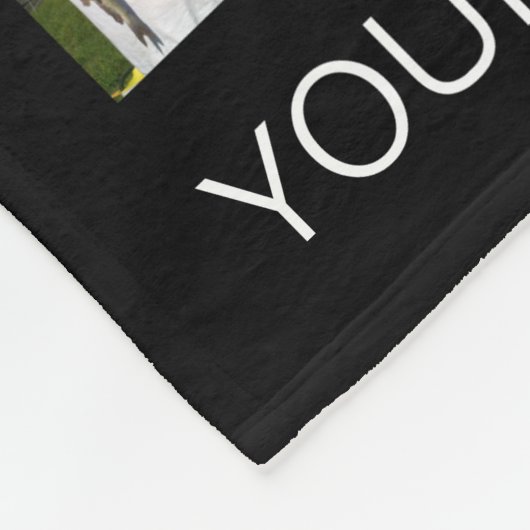 Einfache 168 Square FotoCollage Personalisiert Fleecedecke (Ecke)