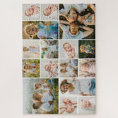 Einfache 16-Foto Collage Puzzle (Vertikal)