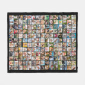 Einfache 180-Quadrat-FotoCollage, benutzerdefinier Fleecedecke (Vorderseite (Horizontal))