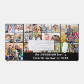 Einfache 18 FotoCollage Custom Family Personalisie Schreibtischunterlage (Tastatur & Maus)