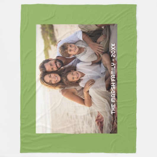 Einfache 1-Foto-Gesamtabdeckung - unkompliziertes  Fleecedecke (Vorderseite)