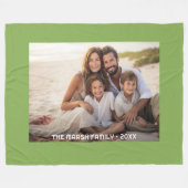 Einfache 1-Foto-Gesamtabdeckung - unkompliziertes  Fleecedecke (Vorderseite (Horizontal))