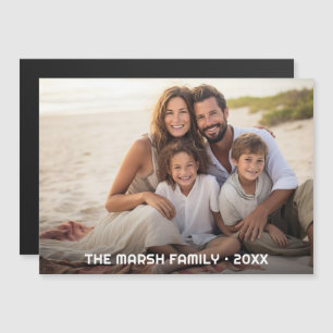 Einfache 1-Foto-Gesamtabdeckung - unkompliziertes  Magnetkarte