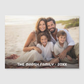 Einfache 1-Foto-Gesamtabdeckung - unkompliziertes  Magnetkarte (Vorderseite)