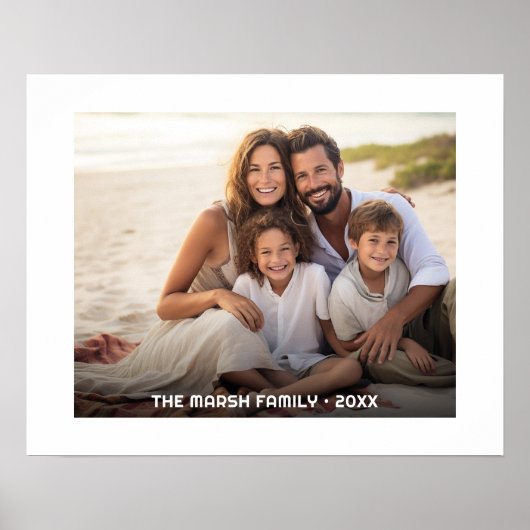 Einfache 1-Foto-Gesamtabdeckung - unkompliziertes  Poster (Vorne)