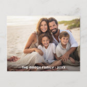 Einfache 1-Foto-Gesamtabdeckung - unkompliziertes  Postkarte (Vorderseite)