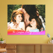 Einfache 1-Foto-Vollabdeckung - Skripttext-Overlay Leinwanddruck (Insitu (Wohnzimmer))