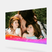 Einfache 1 Foto Vollständige Abdeckung - Skripttex Acrylschild (Winkel)