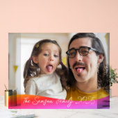 Einfache 1 Foto Vollständige Abdeckung - Skripttex Acrylschild (Hochzeit)