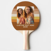 Einfache 1 Fotomontage - Warme Farbgrenze - Text Tischtennis Schläger (Vorderseite)