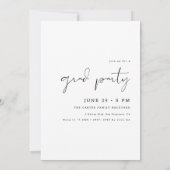 Einfache 2025 Abschluss Foto Ankündigung & Einladu (Rückseite)