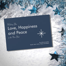 Einfache 2026 Navy Blue Elegant Typografie