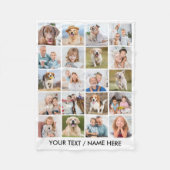 Einfache 20 FotoCollage Personalisierte Bilder Fleecedecke (Vorderseite)