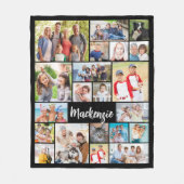 Einfache 21 FotoCollage Personalisiert Fleecedecke (Vorderseite)