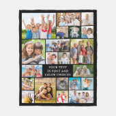 Einfache 21 FotoCollage Personalisiert Fleecedecke (Vorderseite)