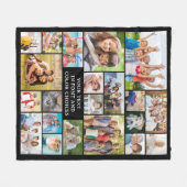 Einfache 21 FotoCollage Personalisiert Fleecedecke (Vorderseite (Horizontal))