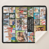 Einfache 21 FotoCollage Personalisiert Sherpadecke (Vorderseite (Horizontal))