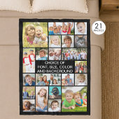 Einfache 21 Fotomaterial Personalisierte Farbe Fleecedecke
