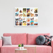Einfache 24-FotoCollage Leinwanddruck (Insitu (Wohnzimmer))
