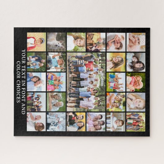 Einfache 25 Fotomaterial Personalisiert kundenspez Puzzle (Horizontal)