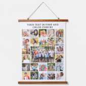 Einfache 25 Fotomaterial Personalisiert kundenspez Wandteppich Mit Holzrahmen (Vorderseite)