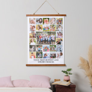 Einfache 25 Fotomaterial Personalisiert kundenspez Wandteppich Mit Holzrahmen