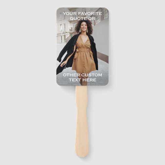 Einfache 2-Foto-Overlay Inspiration Abschluss Fächer (Rückseite)