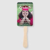 Einfache 2-Foto-Overlay Inspiration Abschluss Fächer (Vorderseite)