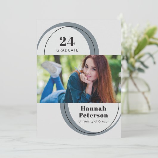 Einfache 2-Foto-Universitätsausstellung Ankündigung (Stehend Vorderseite)