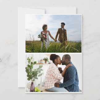 Einfache 2-FotoCollage Feiertagskarte