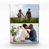 Einfache 2-FotoCollage Fotoblock (Vorderseite)