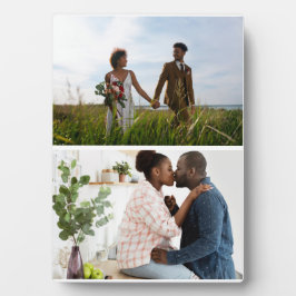 Einfache 2-FotoCollage Fotoplatte