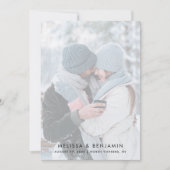 Einfache 2 Fotos Hochzeit Save The Date (Vorderseite)