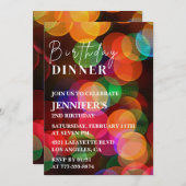 Einfache 2. Geburtstagseinladung Confetti Dinner Einladung (Vorne/Hinten)