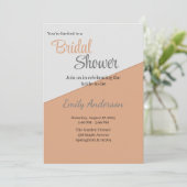 Einfache 2-Töne-Einladung Einladung (Stehend Vorderseite)