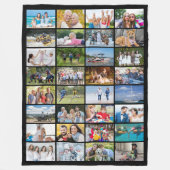 Einfache 32 Rectangle Foto Collage benutzerdefinie Fleecedecke (Vorderseite)