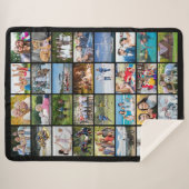 Einfache 32 Rectangle Foto Collage benutzerdefinie Sherpadecke (Vorderseite (Horizontal))