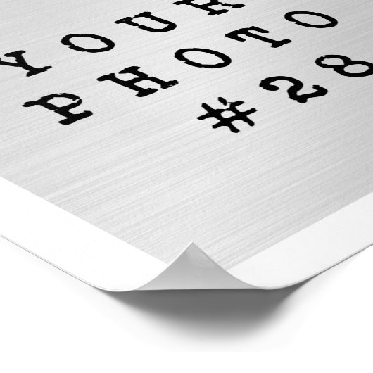 Einfache 33 Bild Collage benutzerdefinierte Farbe Poster (Ecke)