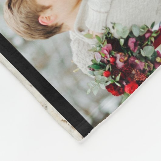 Einfache 33 FotoCollage Fleecedecke (Ecke)