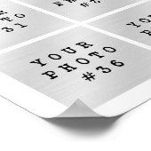 Einfache 39-Bild-Collage benutzerdefinierte Farbe Poster (Ecke)