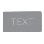 Einfache 3-dimensionale Darstellung | Grau (Vorne)