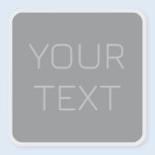 Einfache 3-dimensionale Darstellung | Grau Aufkleber