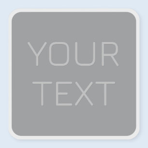 Einfache 3-dimensionale Darstellung   Grau Aufkleber