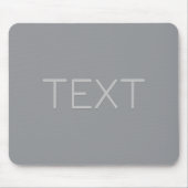 Einfache 3-dimensionale Darstellung | Grau Mousepad (Vorne)