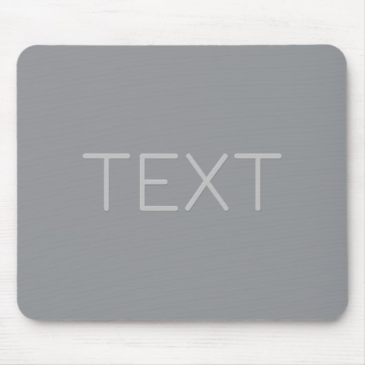 Einfache 3-dimensionale Darstellung | Grau Mousepad (Vorne)